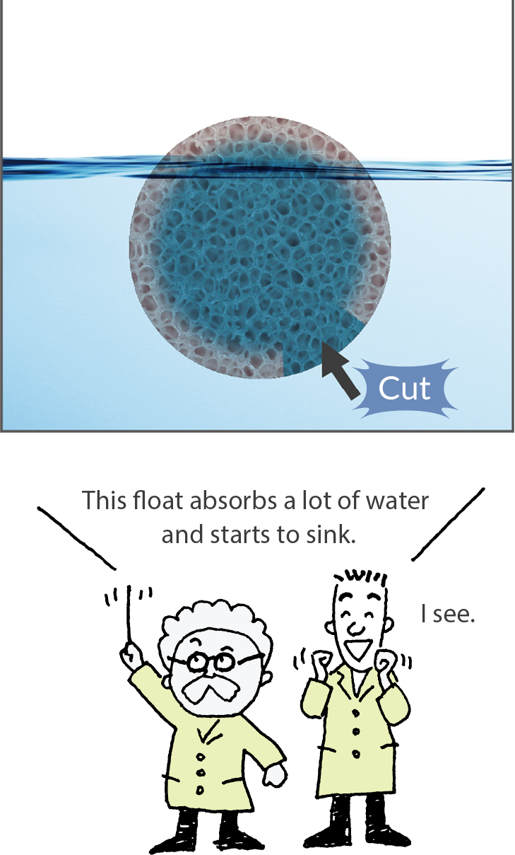 Imcompletely closed cell